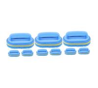CALLARON 9 pcs Multi Function Kitchen Sponge Brush with Handle Design for Bathroom and Sink Cleaning Soft Non Scratch Sponge for Thorough Surface Care and Portable Use