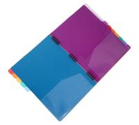 CALLARON A4 Document Organizer Folder with 12-Layer Spiral Binder, White File Folder with Dividers and Pockets, Multi-Compartment Presentation File Organizer for Office and School Use