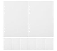 CALLARON A5 6-hole Loose-leaf Notebook Refill Paper 80 Sheets Ivory White Blank Refill for Binder Inserts Planner Suitable for Office and School Use