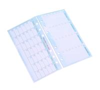 CALLARON A6 14-sheet Undated Weekly Planner Inserts with 6-hole Ring Binder, Gradient Watercolor Monthly Calendar Refills for Daily Schedule and Meal Planning Organizer