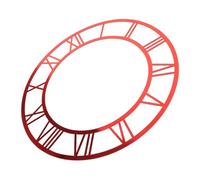 CALLARON Acrylic Mirror Face Clock Roman Numerals Round Lightweight Frameless Wall Sticker Easy Installation Classic Vintage Design for Living Room Home Decor