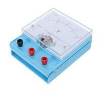 CALLARON Adjustable Physics Teaching Voltmeter 0-15v and 0-3v Dc Voltage Gauge with Plastic Case, Universal Measurement Tool for School Science Voltmeter Exercises and Physics Lab