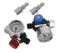 CALLARON Air Compressor Air Regulator with Gauge and Water Separator Pneumatic Spray Gun Pressure Reducer Valve with American Style Connector for Paint Sprayer and Airbrush Tools