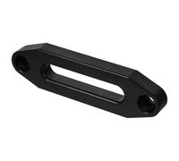 CALLARON Aluminum Winch Roller Guide 124mm Bow Fairlead for Nylon Synthetic Rope Black Winch Accessory and Off-road Vehicle Use