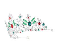 CALLARON Baroque Queen Crown Wedding Tiara for Bride Lightweight Alloy Bridal Hair Accessory Rhinestone Headpiece for Women and Elegant Prom Party