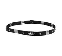 CALLARON Black Western Cowboy Hat Band for Men and Women, Adjustable Fake Leather and Metal Hatband Offering Stability and Comfort, for Festivals and Exploring The Outdoors with Wide Brim