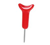 CALLARON Blind Writing Pen Braille Keyboard Braille Books for The Blind Braille Playing Cards Daily Tools for The Blind Braille Learning Kit Braille Braille Stainless Steel Red