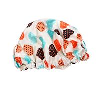 CALLARON Boys and Girls Satin Sleeping Hat Double Layer Bath Hat Adjustable Elastic Strap for Night Sleeping Comfort for Boy Girl Heart