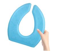 CALLARON Breathable EVA Toilet Seat Cushion U-Shape Pad Soft Warm Bathroom Cover Washable Thick Seat Cover for Home Office Blue