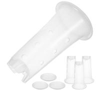CALLARON Breathable Plastic Plant Pots for Orchids, White 1 Set with Side Holes and Strong Flexibility for Succulent Propagation in Yard