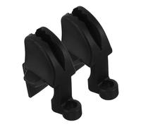 CALLARON Bumper Clips with Adjustable 2pcs for Boat Dock Bumpers, Black Plastic Buoy Clips Easy Installation for Fendering Pontoons Boating Accessories