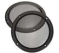 CALLARON Car Loudspeaker Net 2pcs Iron Protective Mesh Cover 6.5 Inch for Audio Modification and DIY Speaker