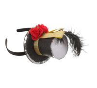 CALLARON Carnival Party Top Hat Headband for Women Vintage Mini Fascinator Hair Accessories for Cosplay Festivals Celebrations Lightweight and Comfortable Design