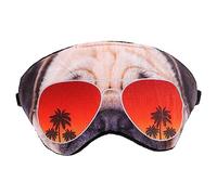CALLARON Cartoon Dog Eye Mask Creative and Cute Sleep Mask for Women and Men Washable Lightproof Eye Cover for Teens Comfortable Calicos Material for Travel and Naps