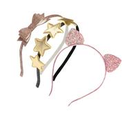 CALLARON Cat Ears Hair Band for Women Sequins Bow Headband Boys and Girls Star Headband Girls Kitten Ear Hairband