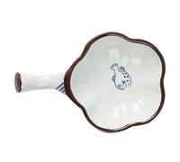 CALLARON Ceramic Ink Plate for Chinese Calligraphy Brush Washer and Holder, Multifunctional Ink Dish Water Well for Traditional Writing and Painting, Home Study Stationery Tool