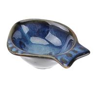 CALLARON Ceramic Sauce Dish Fish Shaped Serving Dish for Families in Food Shops and Schools