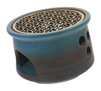 CALLARON Ceramic Teapot Warmer and Heating Tea Lights with Compact Design for Melting Wax Modern Style Candle Wax Melt Burner for Home and Kitchen Use