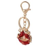 CALLARON Chinese Style Pisces Key Pendant Enamel Bag Ornament Charming Keychain for Cars Backpacks Unique Zodiac for