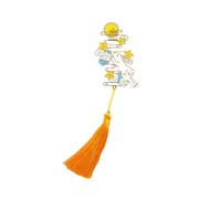 CALLARON Classic Metal Bookmark Hollow Bookmarker Thin and Light Hollow-Out Design with Tassel Box for Wedding Suitable for Readers and Writers