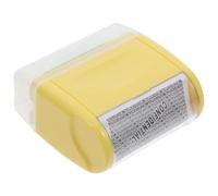 CALLARON Confidential Wide Rolling Identity Theft Security Stamp with Yellow Large Roller and 3 Ink Refills for Privacy Protection and Information Blocking in Office Use