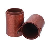 CALLARON Cosmetics Brush Storage Bucket Medium PU Holder for Makeup Brushes Dustproof Organizer Capacity for Travel Space Saving Design present for Friends Family