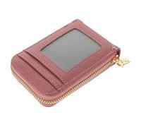 CALLARON Credit Card Holder Pouch Compact Zipper Card Organizer for Business Pu and Wallet for Safe Storage Lightweight Design for Easy Portability