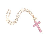 CALLARON Cross Necklace for Men Sparkling Rhinestone Jesus Pendant Unique Hiphop Style Clavicle Chain Versatile Gender Neutral Jewelry for Casual and Formal Occasions