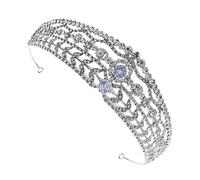 CALLARON Crown Tiara for Women Retro Headdress Wedding Decor Fashion Headwear Female Hair Accessory