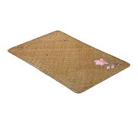 CALLARON Cup Mat Tea Pot Mat Khaki Rattan Placemat Rustic Hand Woven Sturdy Heat Resistant Protector for Everyday Home Use