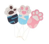 CALLARON Cute Cat Paw Dry Cleaning Sponge, 3pcs Wood Pulp Dish Sponges for Washing, Non Scratch Kitchen Cleaning, Easy Stain Removal