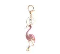 CALLARON Cute Flamingo Key Drop Fashion Pendant Keyring for Decor Unique Keychain Decorations Random Color