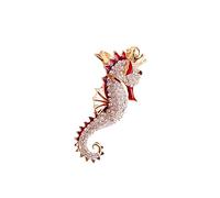 CALLARON Cute Painted Seahorse Keychain Red Sea Animal Pendant for Handbag Purse Key Decor Men Women