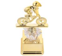 CALLARON Cyclist Trophy Cup for Competitions Lightweight Plastic Gold Award Trophy Elegant Design, Encouraging Reward for Young Cyclists and Celebration Events