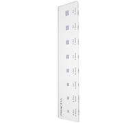 CALLARON Diamond Size Comparison Tool for Square Cut - Engagement Ring Size Guide Chart with Portable Diamond Shape Template, Jewelry Design Reference Kit for Wedding Planning and Finger