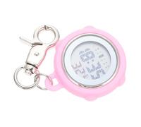 CALLARON Digital Pocket Watch with Clip-on Design for Nurses and Students, Portable Stainless Steel and Silicone Construction, Simple Appearance with Digital Numbers, for Workers