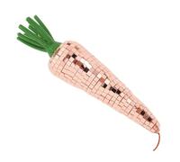 CALLARON Disco Carrot Ornament Glass Figurine with Reflective Mirror Surface Tabletop Decoration in Vintage-inspired Disco Style for Indoor Festive Home Decor