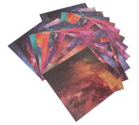 CALLARON DIY Scrapbook Photo Album Background Paper, 24 Sheets Single-Sided Glitter Starry Night Cardstock for Decorative Crafting and Aesthetic Scrapbooking