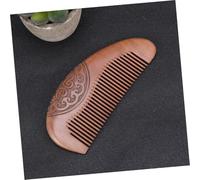 CALLARON Double-sided Carved Sandalwood Comb Natural Wooden Hair Comb with Smooth Teeth for Scalp Massage and Stimulation Handmade Retro Style for Home and Salon Use