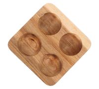 CALLARON Egg Holder Tray for Versatile Use Kitchen for Wooden Square Platter Designed to Hold Multiple Eggs Refrigerator Countertop Storage