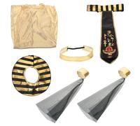 CALLARON Egyptian Cosplay Outfit Soft Comfortable Dress with Collar Armband Headband for Halloween Parties Pretend Play Easy to Wear Fade Resistant Halloween Cosplay Supplies