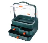 CALLARON Elegant Makeup Organiser Box Perfume Storage Container Desktop Cosmetic Holder Trinket Box Jewelry Case