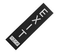 CALLARON Emergency Exit Sign Acrylic Sticker 18x5cm with Adhesive Strips for Office and Outdoor Safety, High Visibility Fire Exit Door Safety Sign