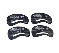 CALLARON Eyebrow Stencils Kit 24pcs Templates 6 Sets Brows Abs Plastic Reusable Easy Application