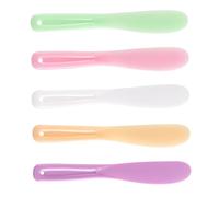 CALLARON Face Mask Plate and Silicone Stirring Stick Set 5pcs Large DIY Facial Mask Mixing Tools for Skincare Homemade Beauty Treatment Random Color