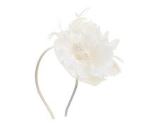 CALLARON Fascinator Headpiece for Women Floral Mesh Headband Tea Party Hat Elegant Bridal Headdress Decorative Accessory for Weddings and Formal Events