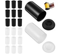 CALLARON Film canisters bulk 20pcs PE small empty film roll storage containers ideal for trinkets and accessories on outdoor photography
