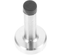 CALLARON Floor Mounted Door Stopper with Sound-Insulating Rubber Tip, 7.5cm Brushed Satin Stainless Steel Wall Protector Doorstop for Home and Office Use