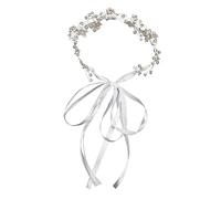 CALLARON Floral Headband with Ribbon for Wedding Hair Accessories Beautiful Flower Crown for Parties Anniversaries and Daily Wear Adorable Design Comfortable Fit Random Color