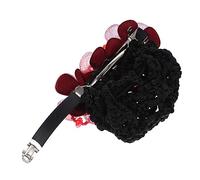 CALLARON Flower Hair Bun Cover for Women Design Hair Net Clip for Ballet Dancers Stewardess and Cosplay Delicate Floral Decoration for Various Styles